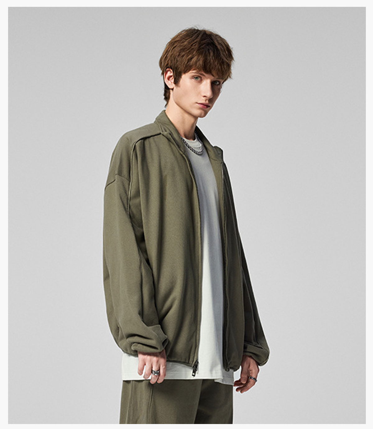 #1296 Heavy Terry 445Gsm Zip-up Oversized Jacket 23