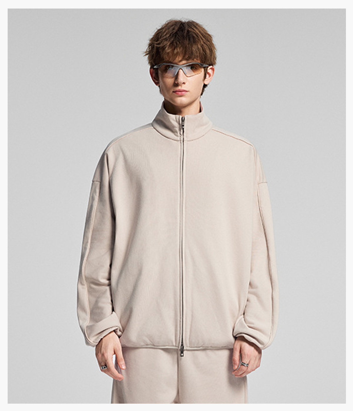 #1296 Heavy Terry 445Gsm Zip-up Oversized Jacket 25