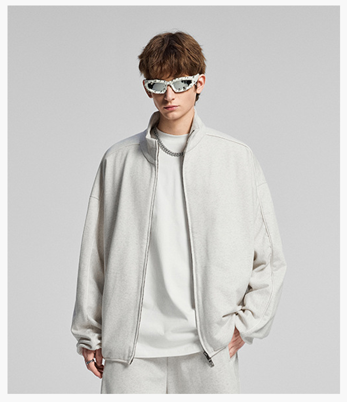 #1296 Heavy Terry 445Gsm Zip-up Oversized Jacket 27