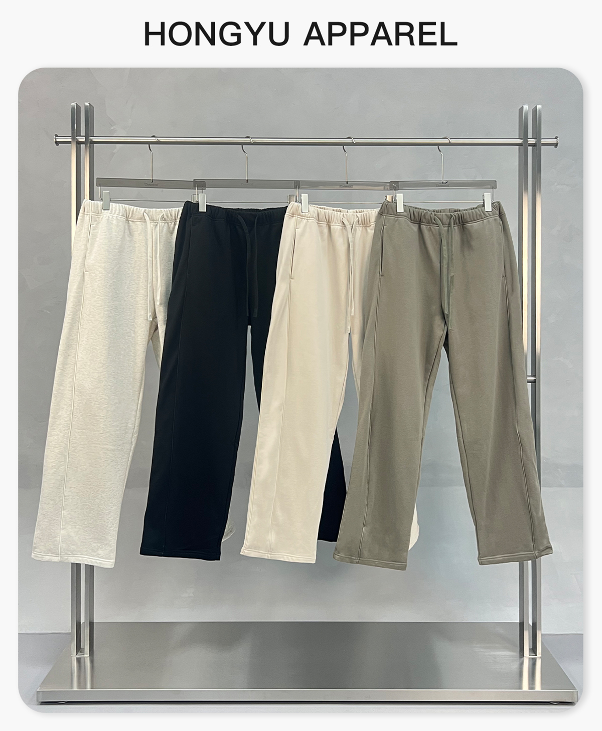 #1297 Heavy Terry 445gsm Straight Leg Sweatpants 5