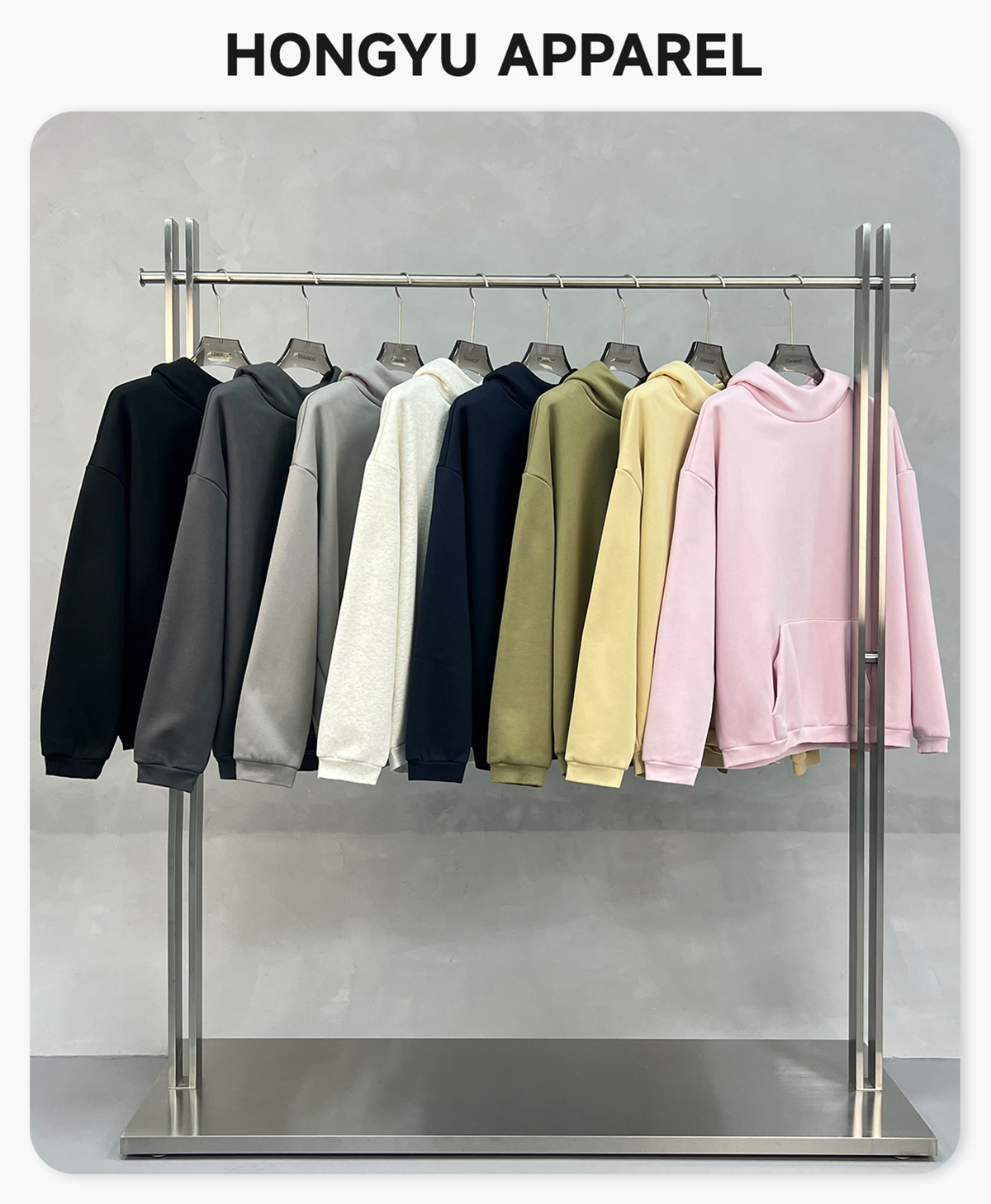 #1302 Oversized Polar Fleece 365gsm High-Neck Hoodie 5
