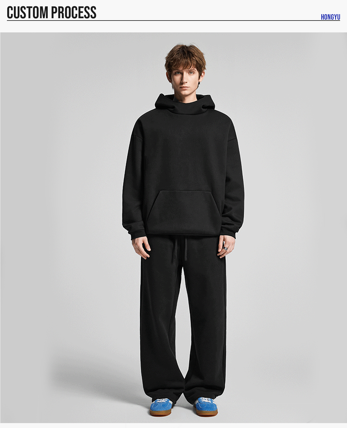 #1303 Polar Fleece 365gsm Straight Leg Sweatpants 19