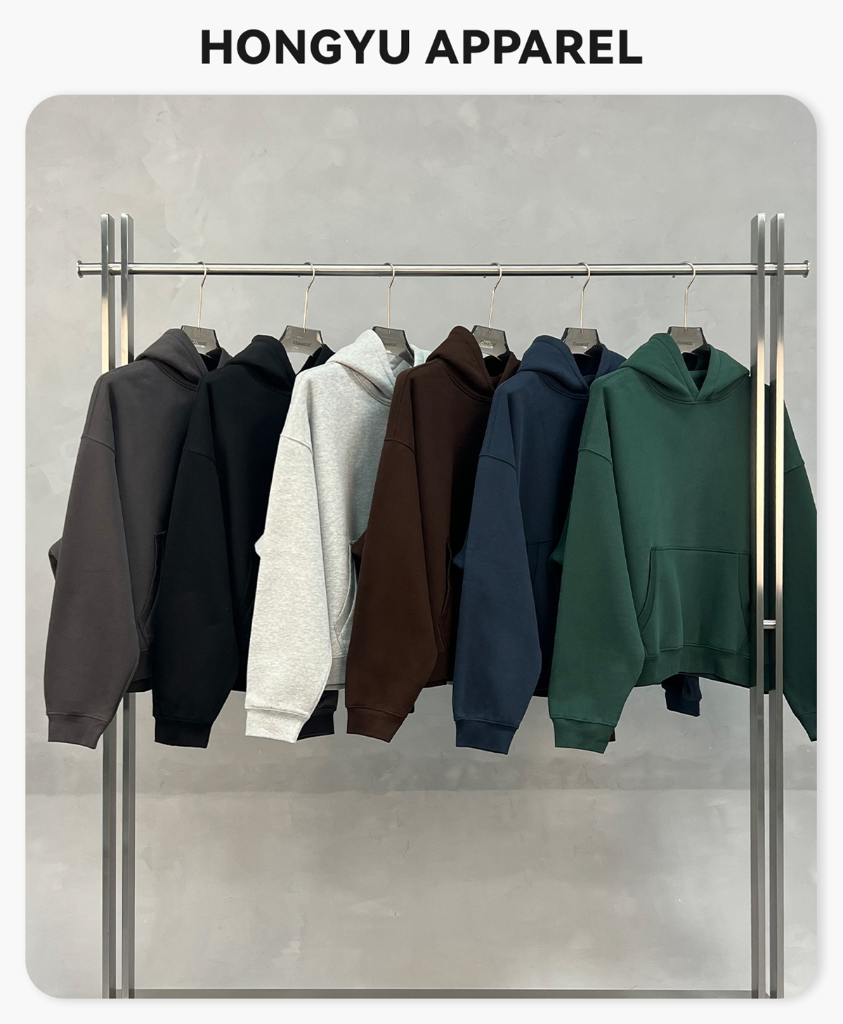 #1310 Heavy 345Gsm Fleece Oversized Boxy fit Hoodie 4