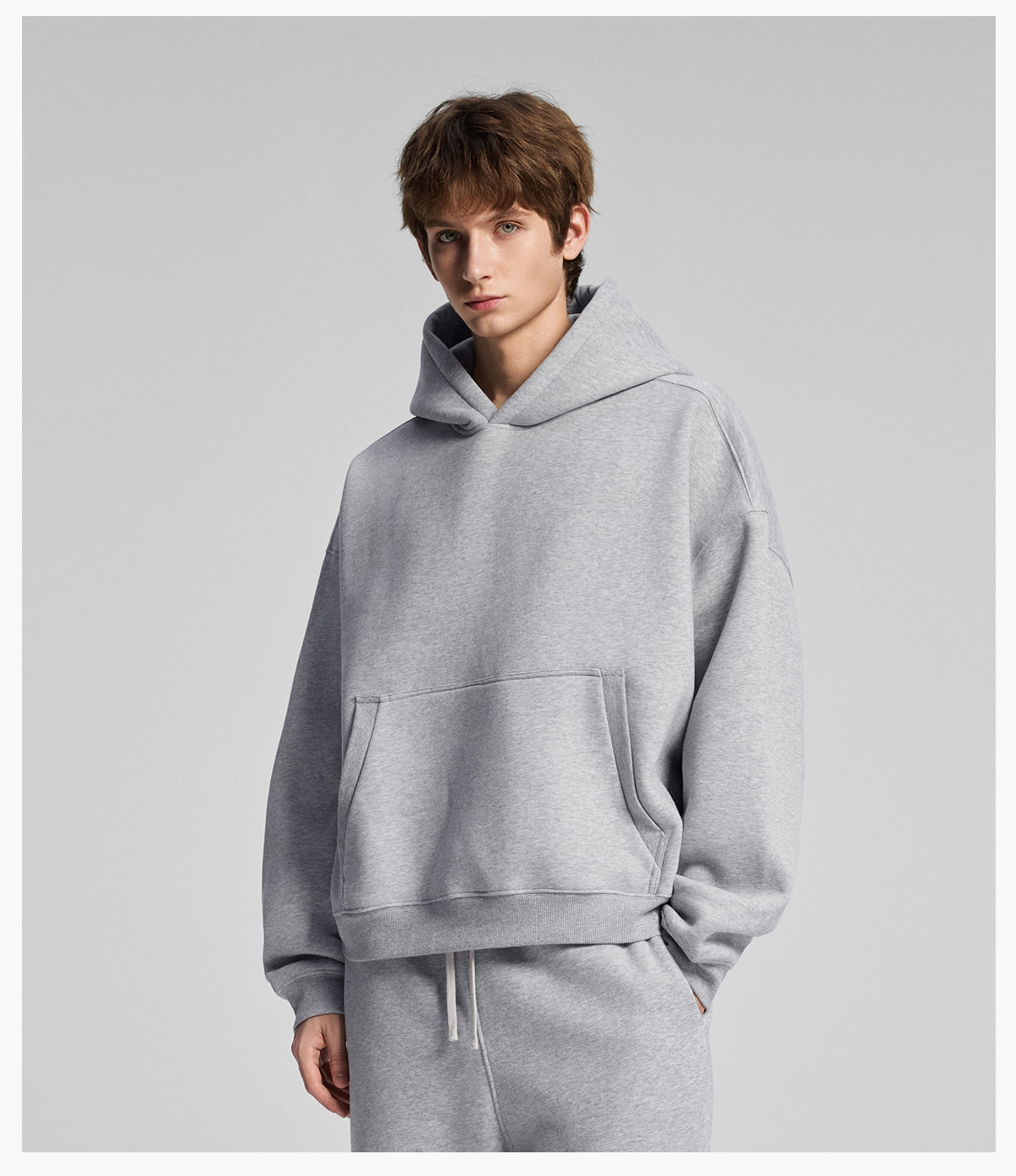 #1310 Heavy 345Gsm Fleece Oversized Boxy fit Hoodie 24