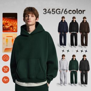 #1310 Heavy 345Gsm Fleece Oversized Boxy fit Hoodie