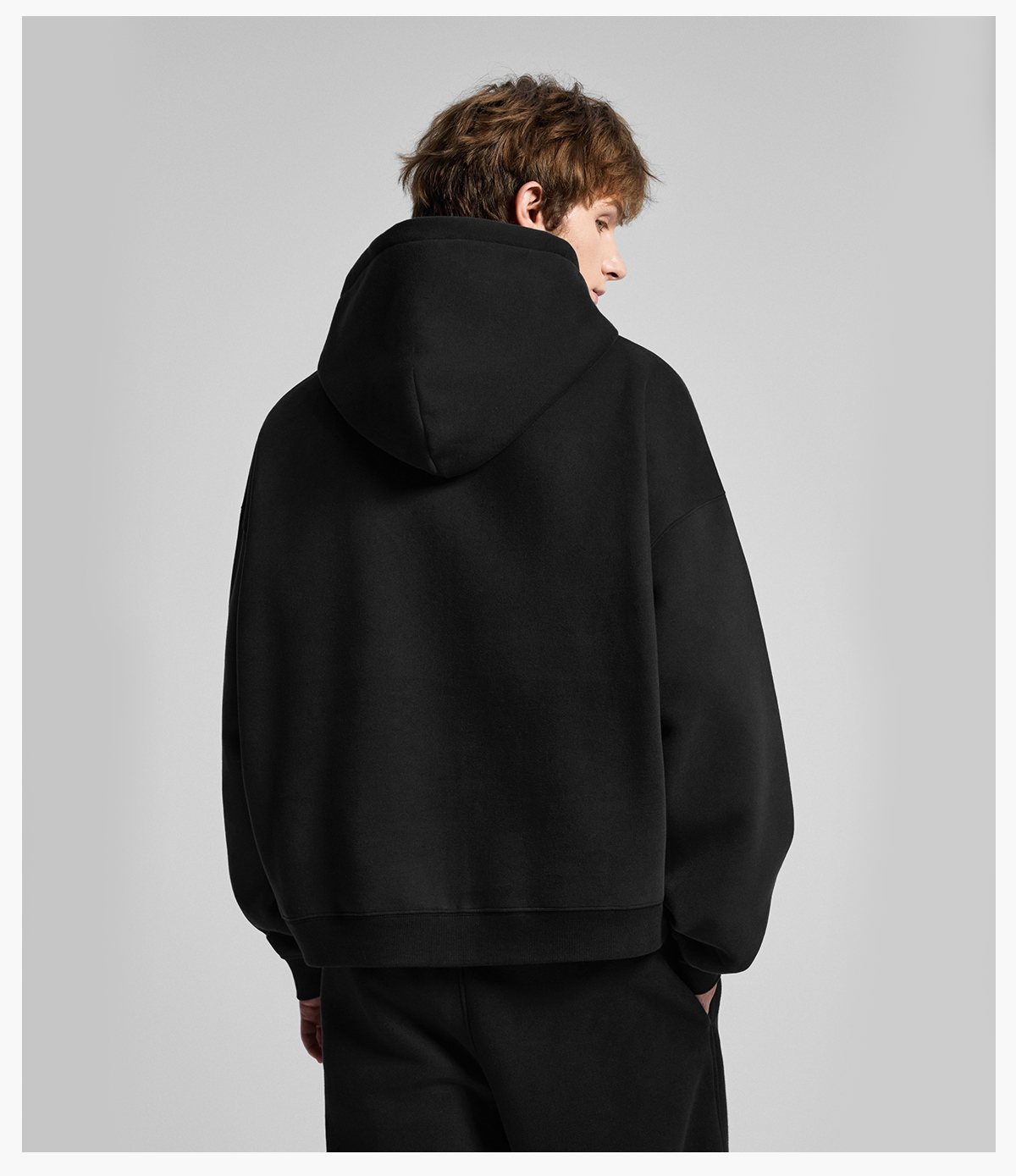 #1311 Fleece 345Gsm Oversized Zip-Up Boxy Fit Hoodie 24