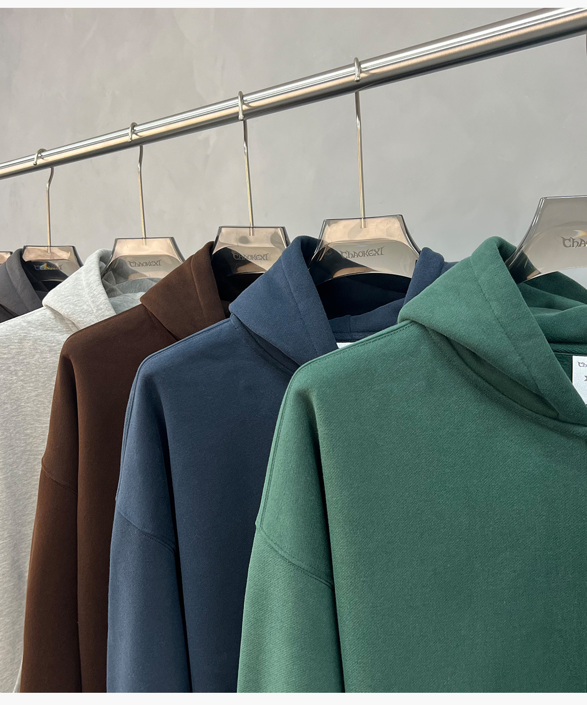 #1311 Fleece 345Gsm Oversized Zip-Up Boxy Fit Hoodie 26