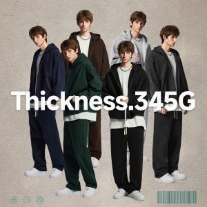 #1311 Fleece 345Gsm Oversized Zip-Up Boxy Fit Hoodie