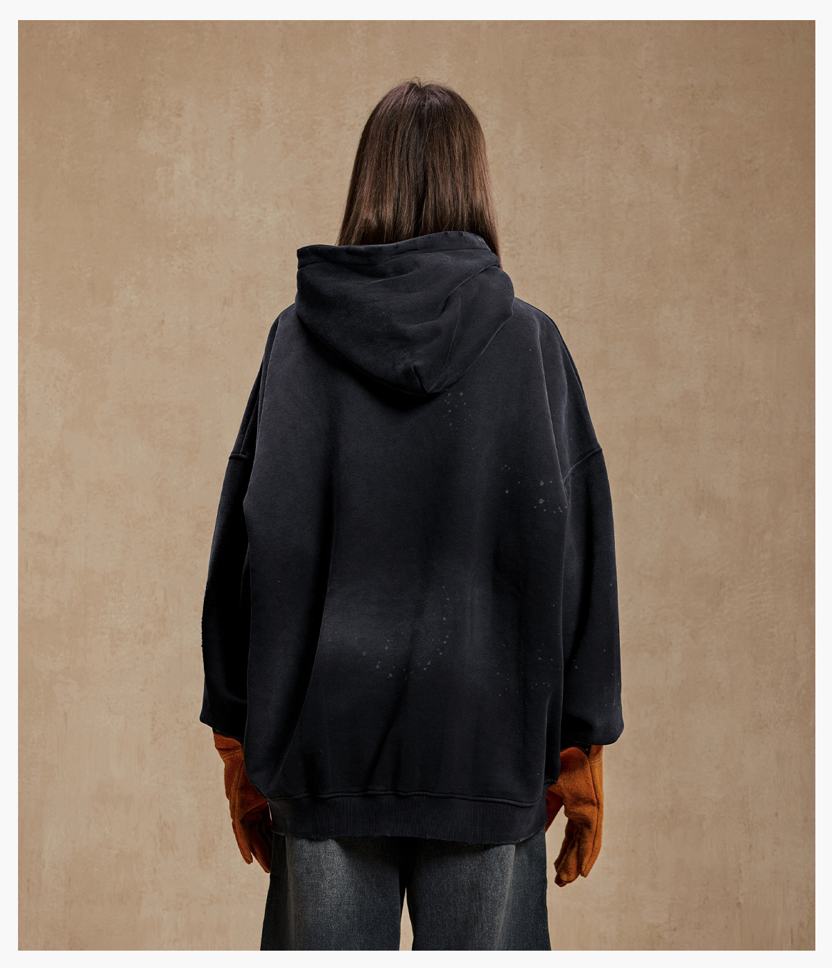 #23819 Fleece 360Gsm Spray-Dye Distressed Wash Hoodie 22