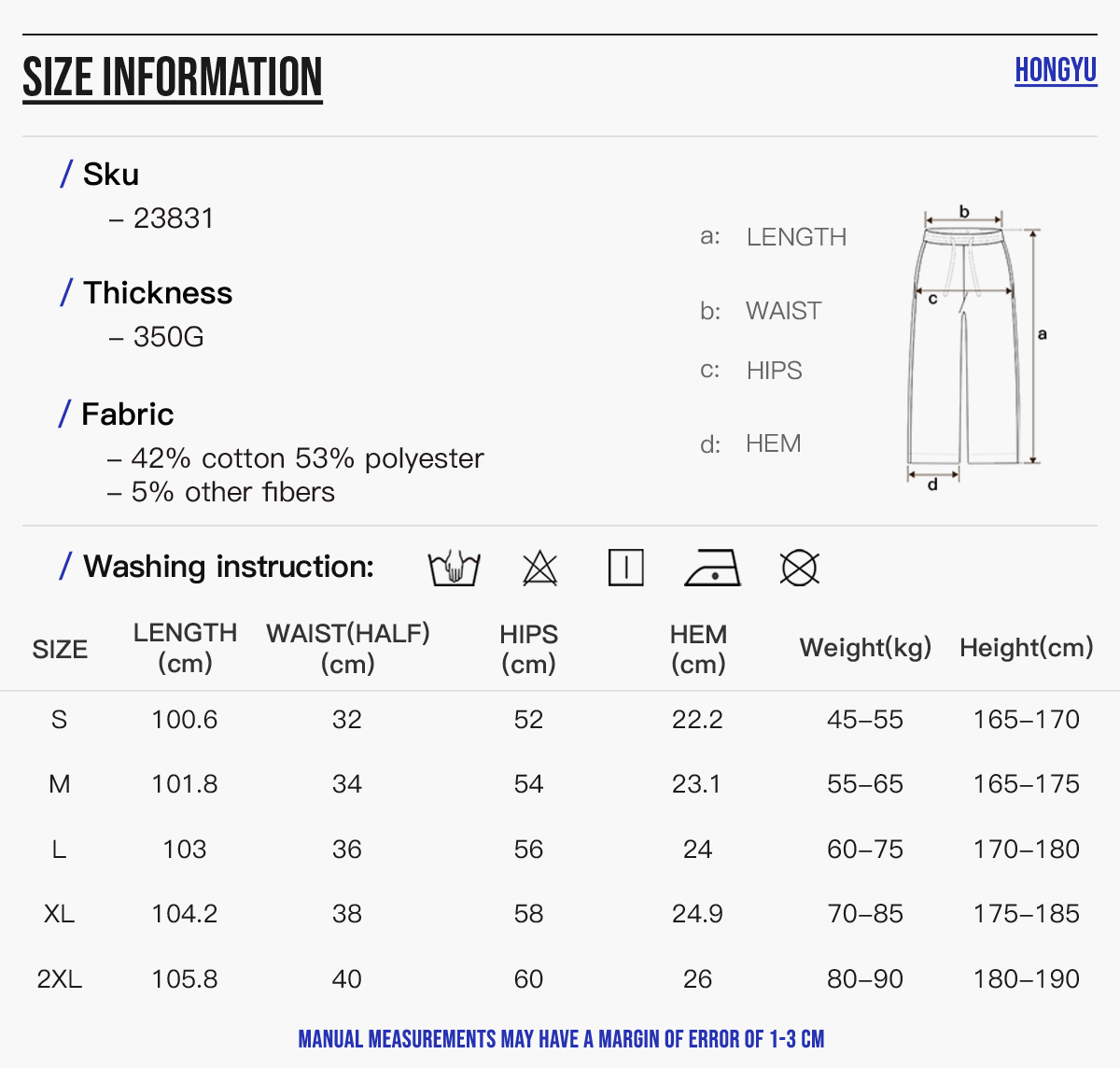 #23831 Heavy 350Gsm Fleece Oversized Jogger 6