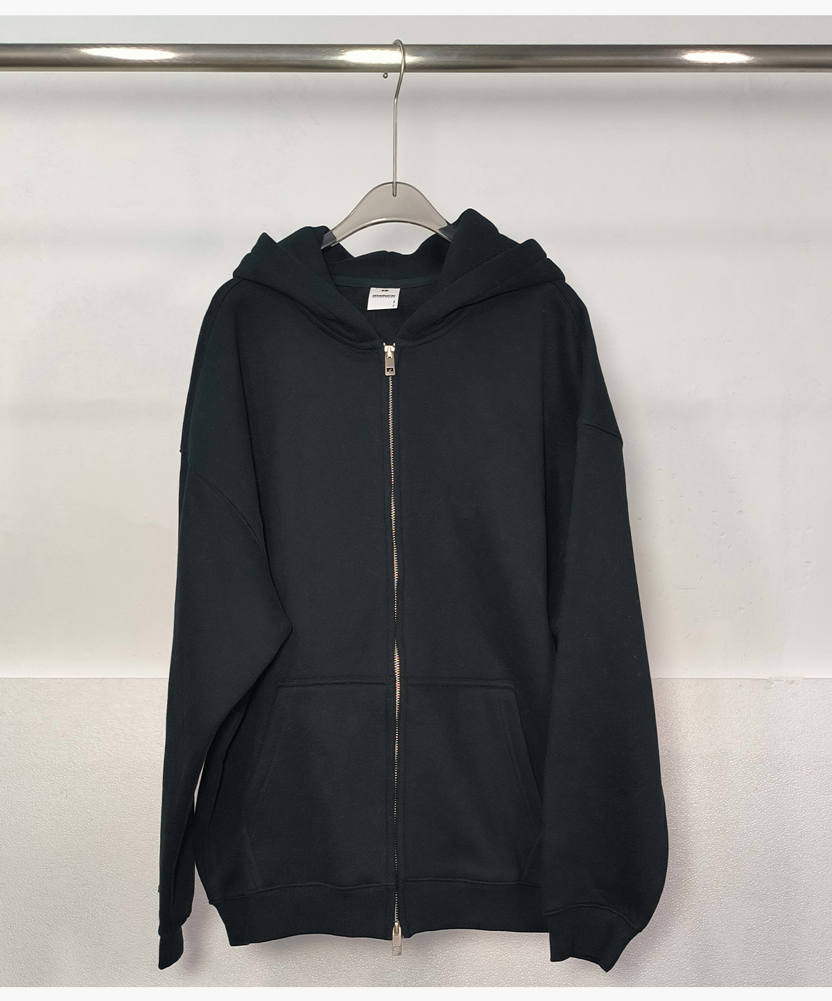 #2560 Oversized Heavy 350Gsm Fleece Zip Hoodie 34