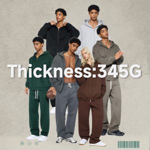 #2560 Oversized Heavy 350Gsm Fleece Zip Hoodie