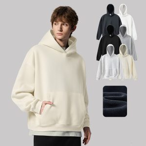 #26330 Heavy 500Gsm Polar Fleece Boxy Fit Hoodie