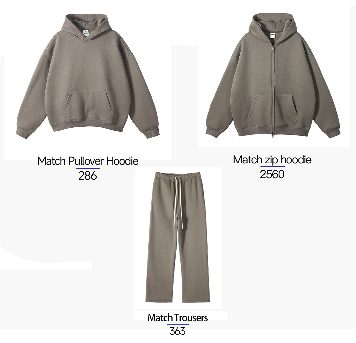 #286 Oversized Heavy 350Gsm Fleece Basic Hoodie 20