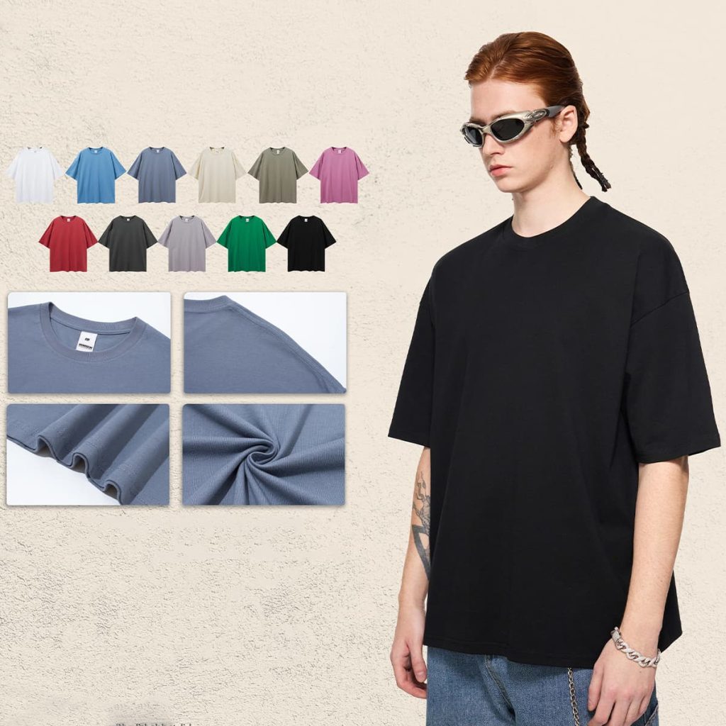 #131 Lightweight 190GSM 20s 100% Cotton Oversized T-shirt