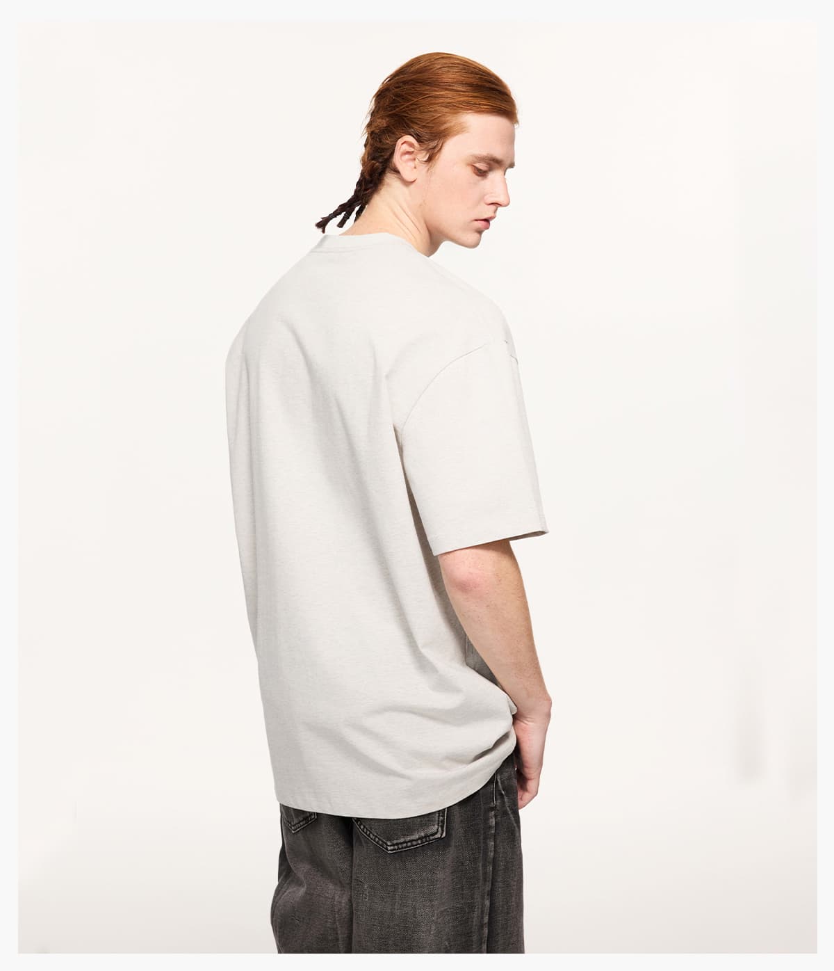 #227 Heavy 305Gsm 7A Antibacterial Cotton Oversized T-Shirt 22