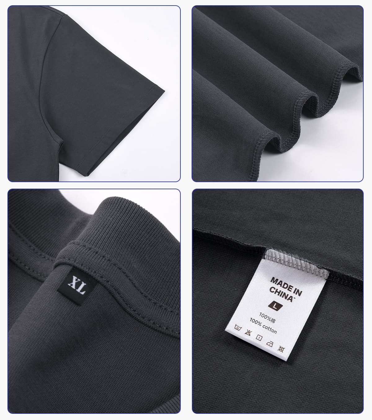 #227 Heavy 305Gsm 7A Antibacterial Cotton Oversized T-Shirt 14