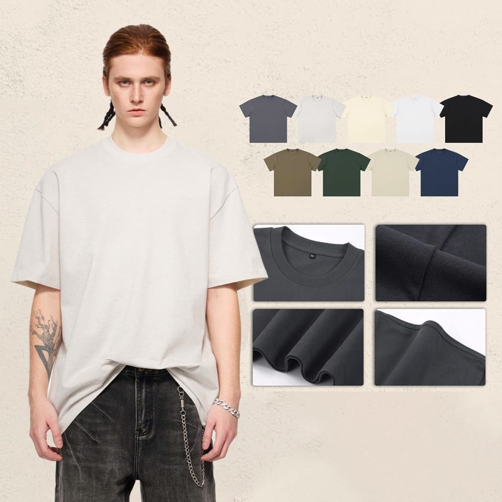 #227 Heavy 305Gsm 7A Antibacterial Cotton Oversized T-Shirt