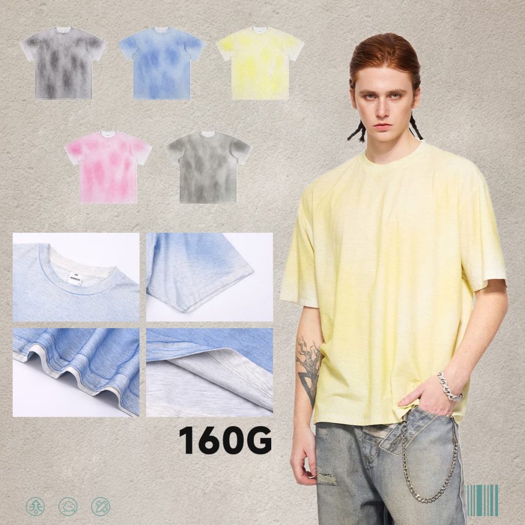 #2503 Hand-Dyed Linen Cotton Cooling Oversized T-shirt