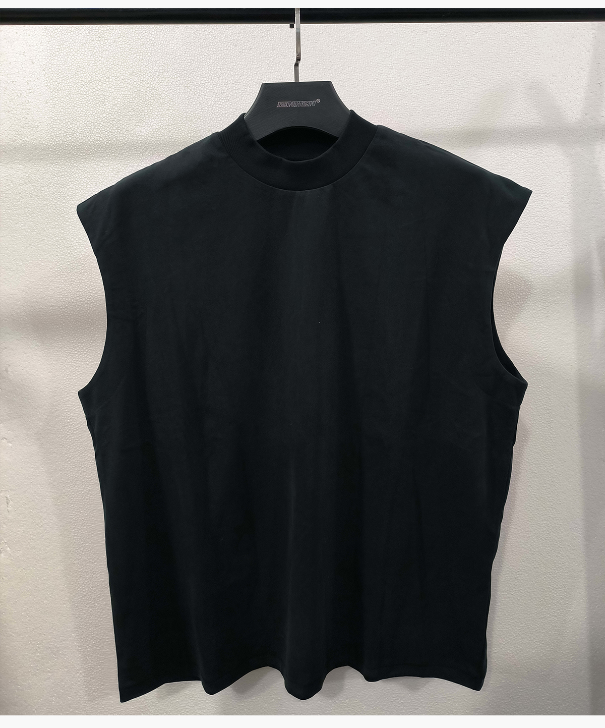 #2525 Quick-Dry Cotton 230gsm Mock Neck oversized Tank 26