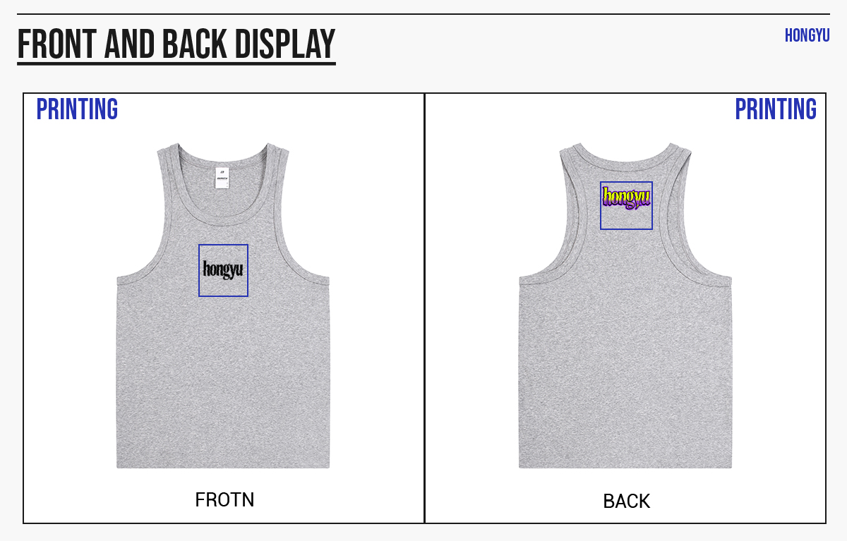 #2530 Sporty 315g Fitted Racerback Tank Top For Men 17