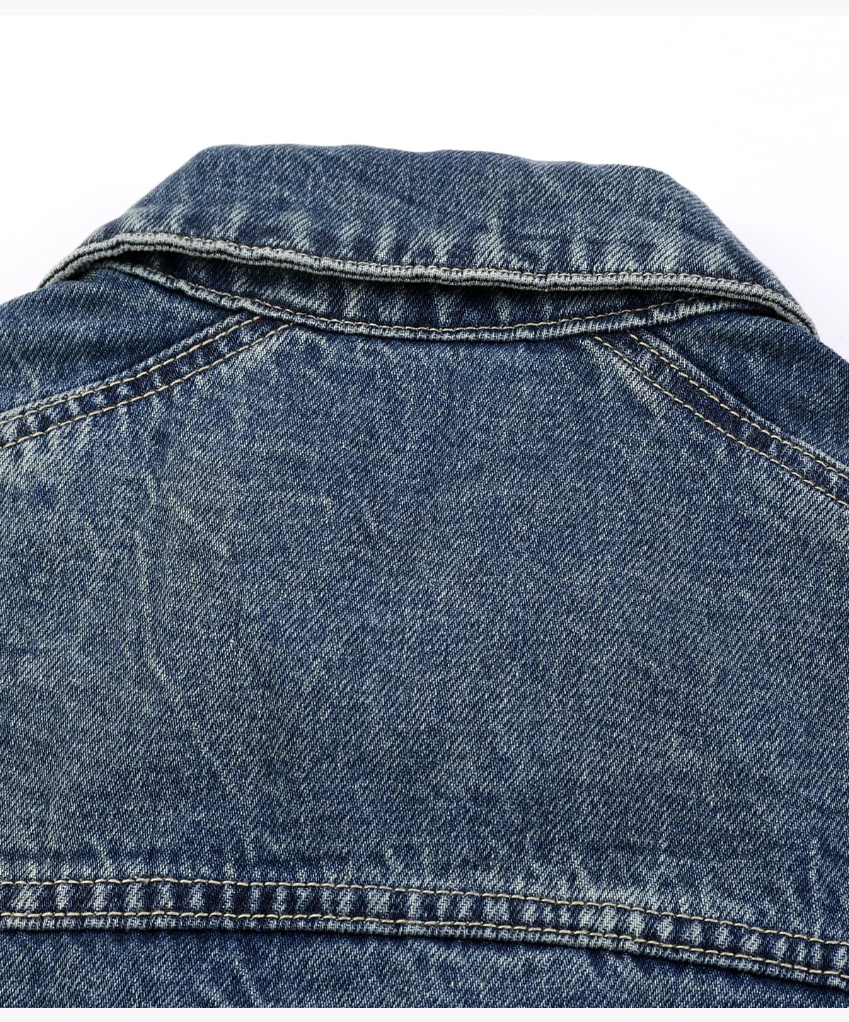 #2583 Vintage Lapel Collar 543g Zip-Up Denim Jacket 31