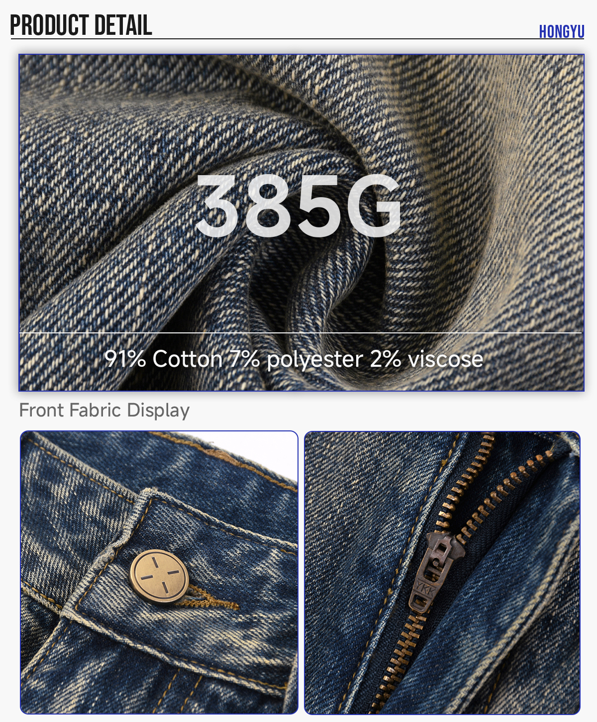 #26519 Heavy385g Distressed Wide-Leg Cropped Jeans 13