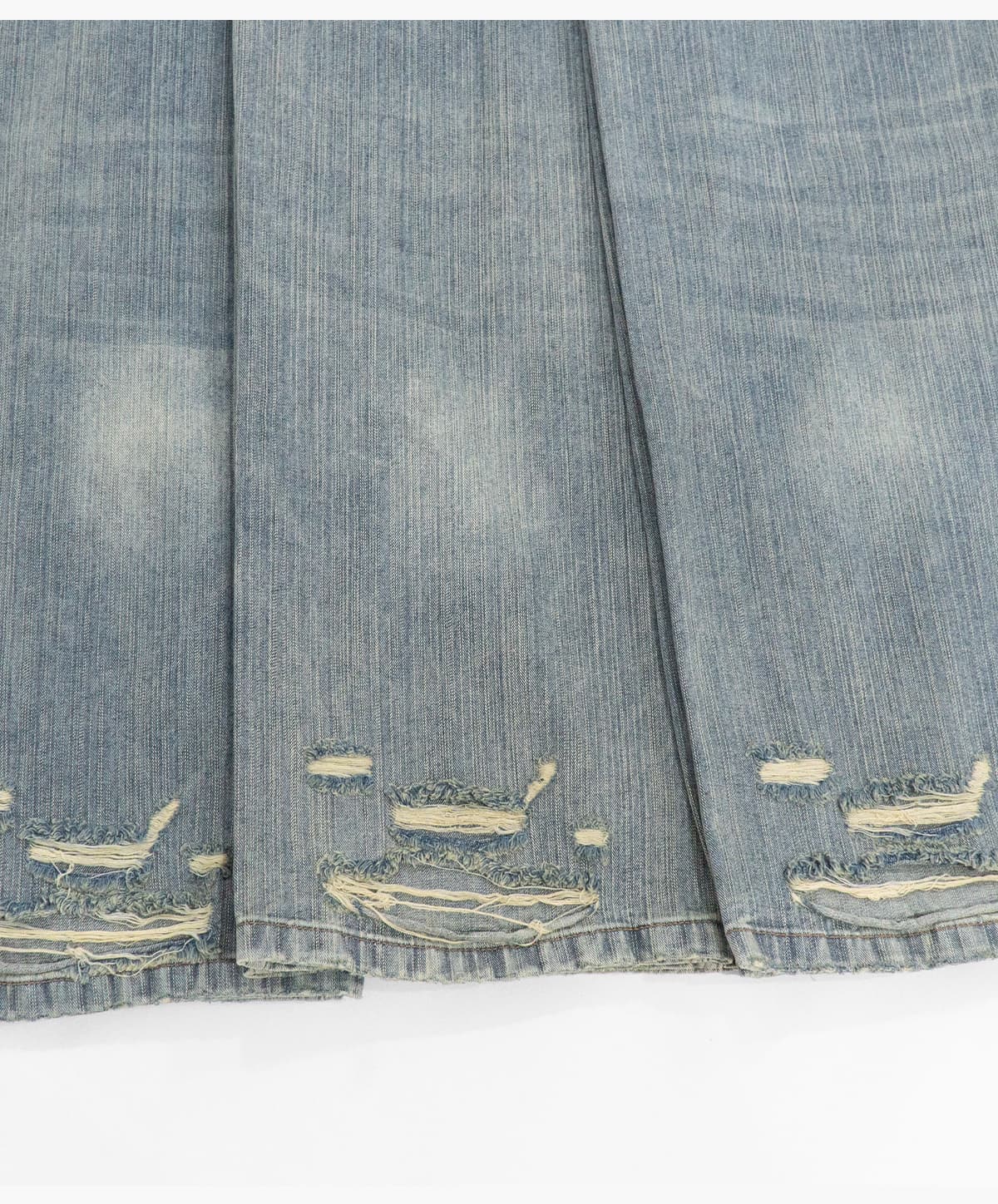 #27011 Heavy 430g Distressed Straight-Leg Jeans 27