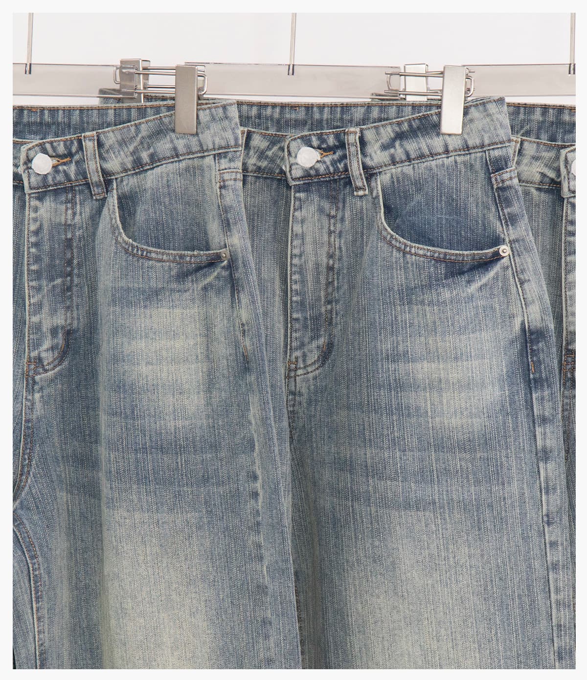 #27011 Heavy 430g Distressed Straight-Leg Jeans 21