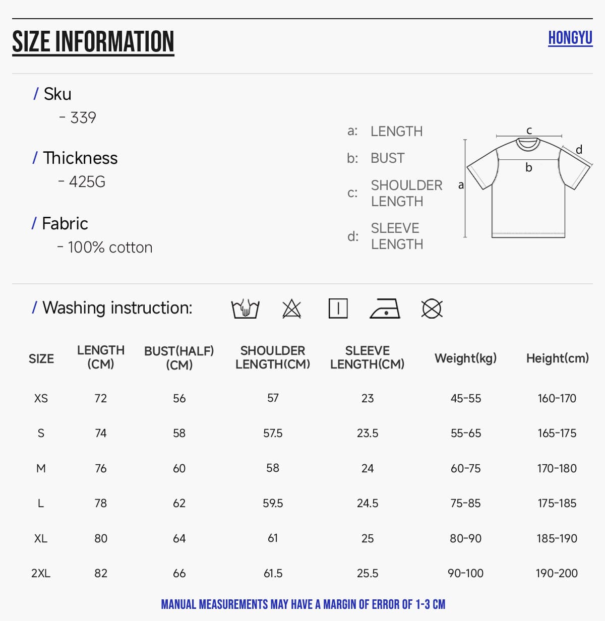 #339 Heavy 425 GSM 16s 100% Cotton Oversized T-Shirt 6