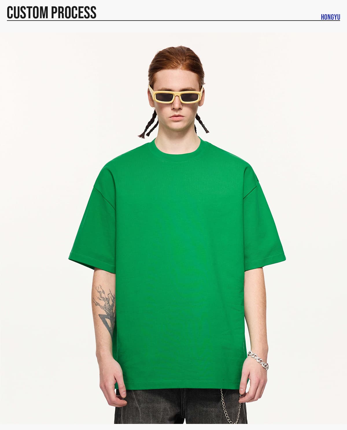 #339 Heavy 425 GSM 16s 100% Cotton Oversized T-Shirt 18
