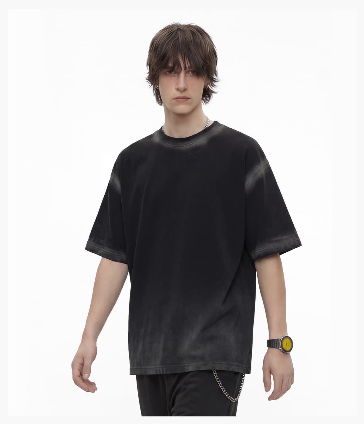 #1109 Spray Fade Washed 100% Cotton Oversized T-Shirt 23