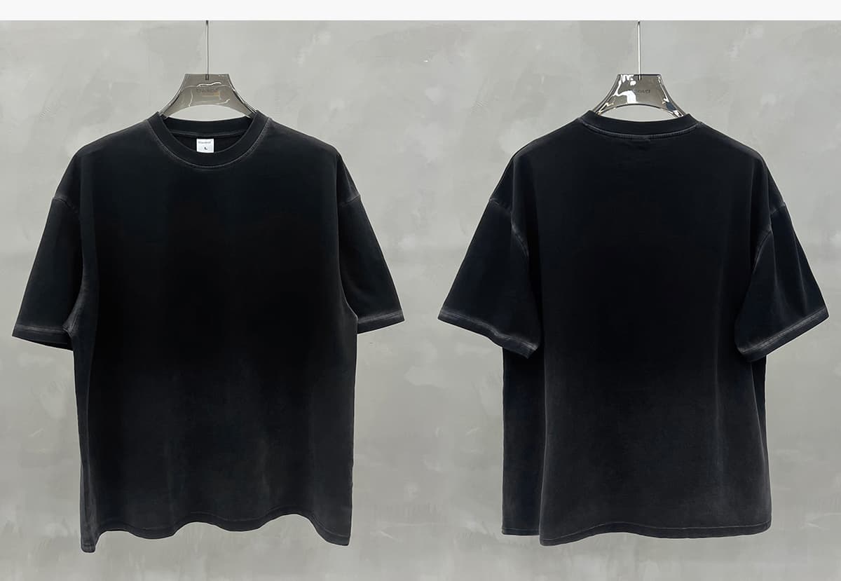 #1109 Spray Fade Washed 100% Cotton Oversized T-Shirt 33