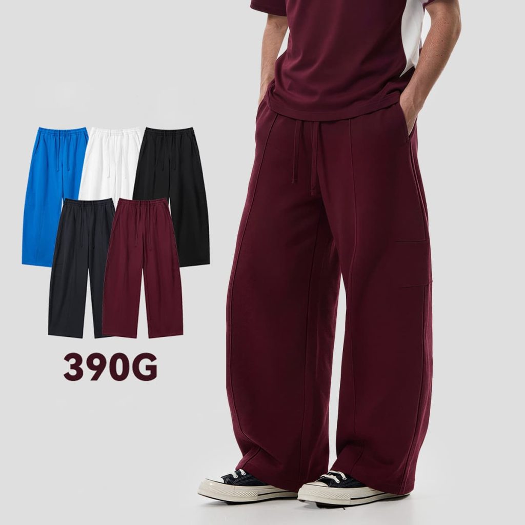 #26002 Heavy 390GSM Terry Elastic Distorted Pants