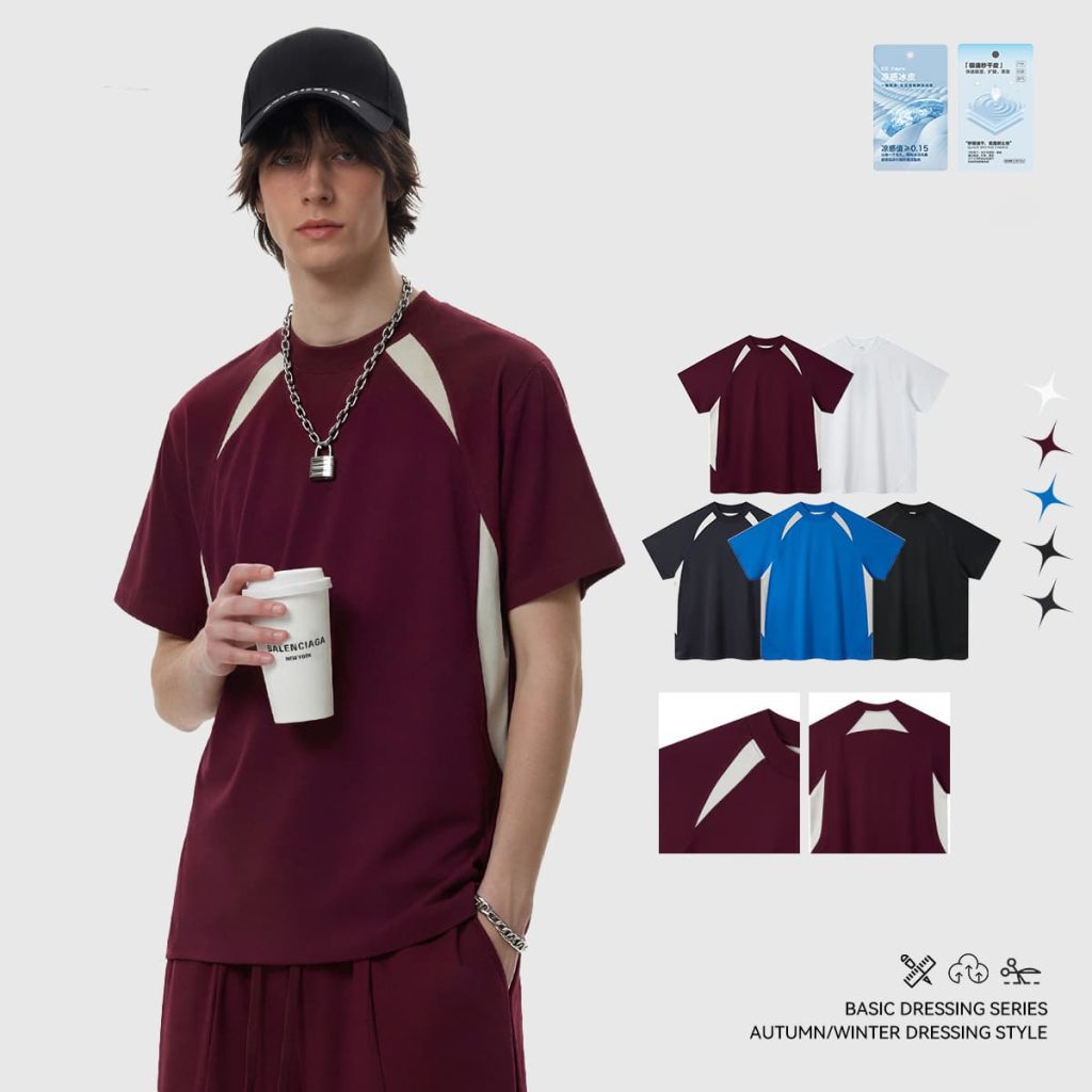 #26001 Outdoor Cooling Colorblock 240GSM Quick-Dry Tee