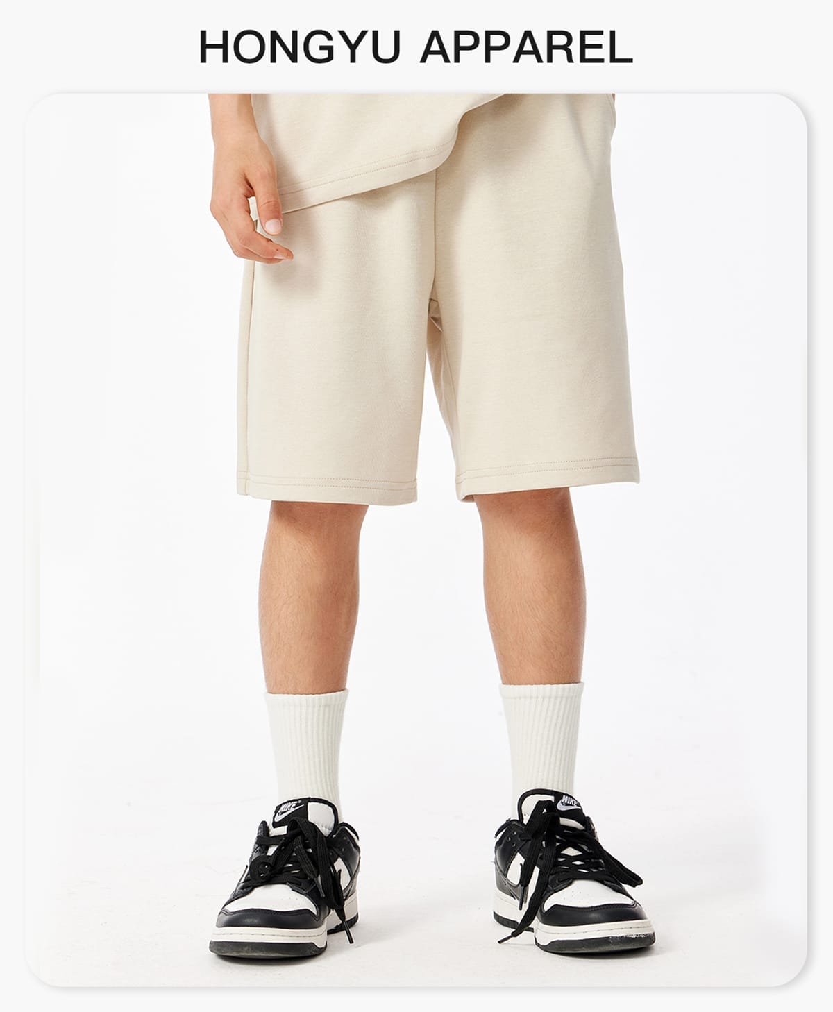 #G926C Kids‘ 200GSM French Terry Outdoor Shorts 4