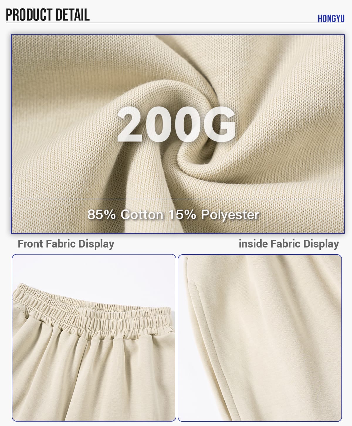 #G926C Kids‘ 200GSM French Terry Outdoor Shorts 12