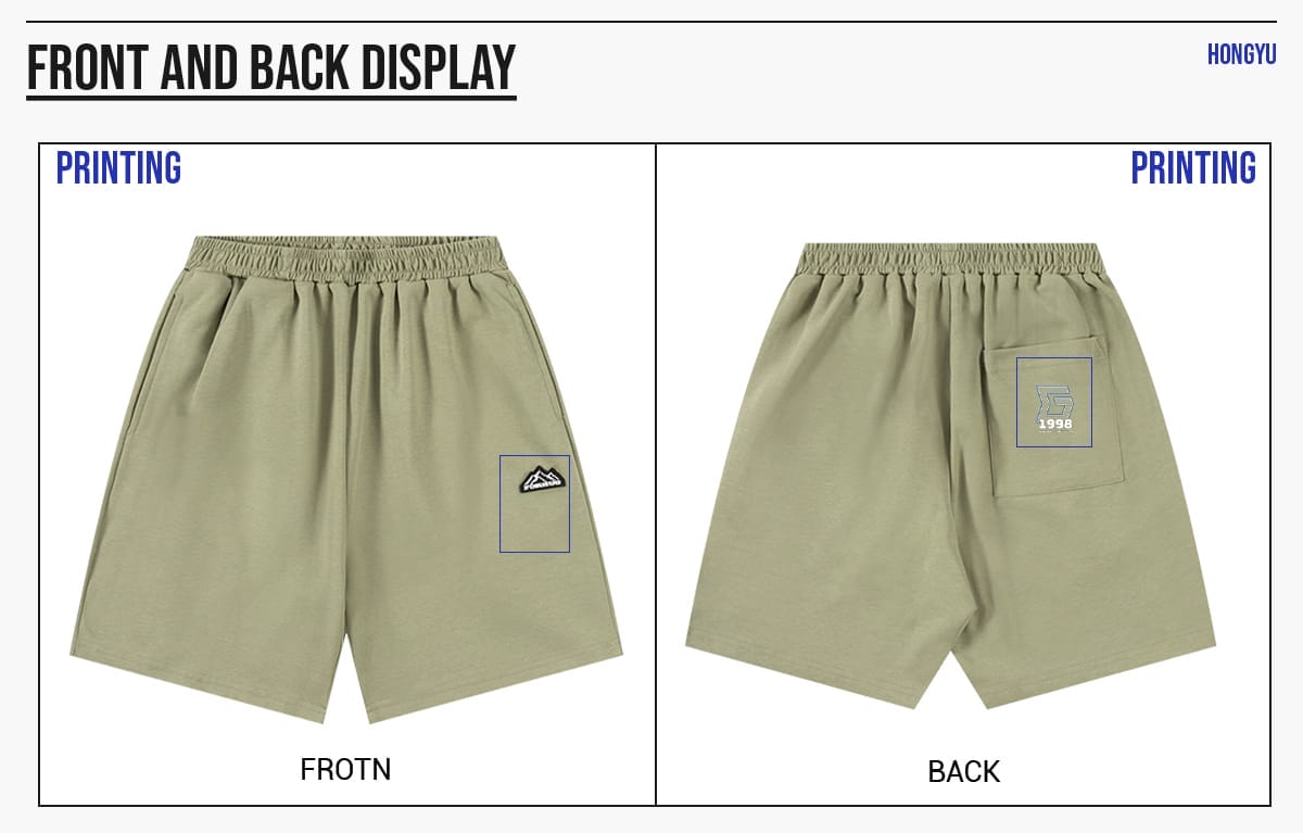 #G926C Kids‘ 200GSM French Terry Outdoor Shorts 16