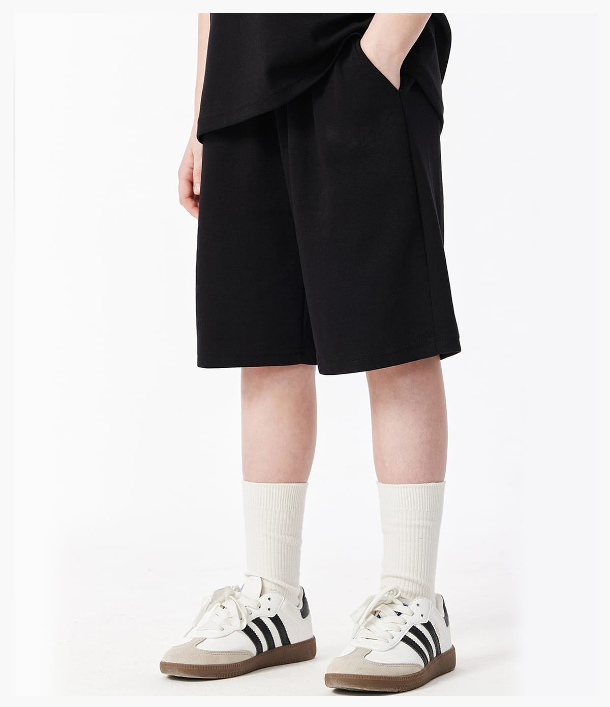 #G926C Kids‘ 200GSM French Terry Outdoor Shorts 20