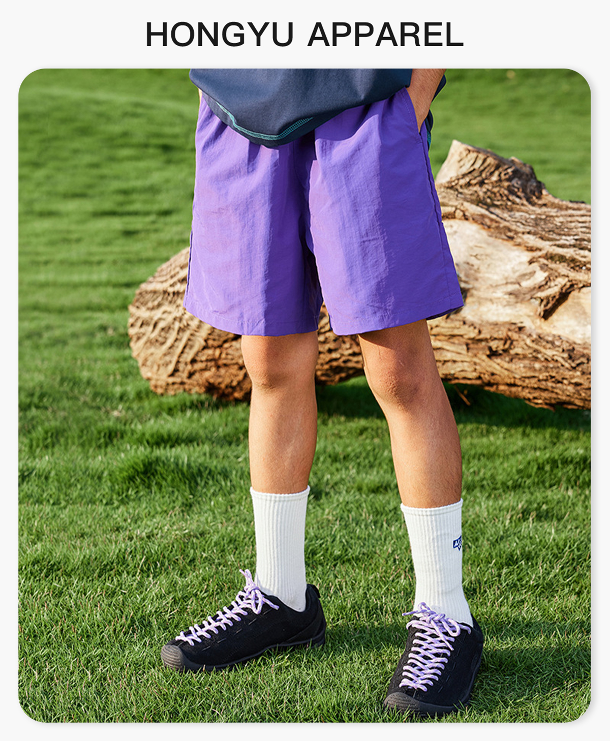 #G927C Woven Kids‘ Cooling Quick-Dry 110G Breathable Shorts 4