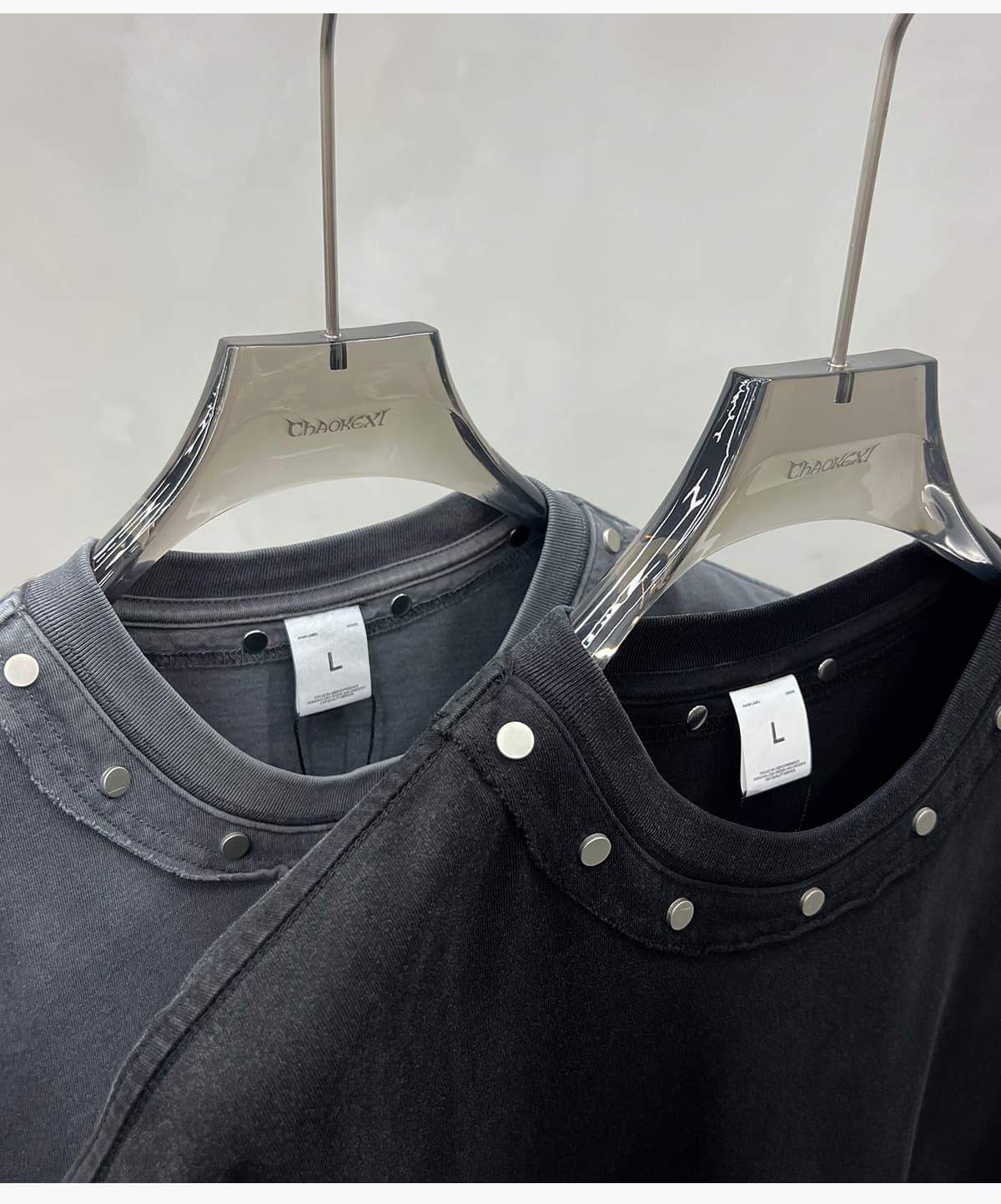 #S26005 Boxy 285GSM Washed Cotton T-Shirt with Rivet 27