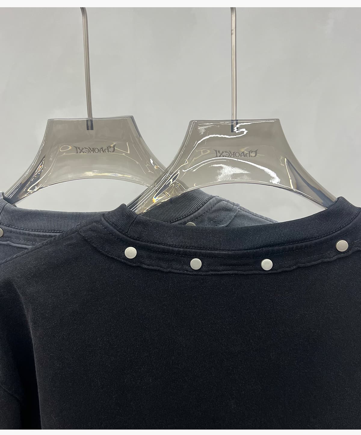 #S26005 Boxy 285GSM Washed Cotton T-Shirt with Rivet 29