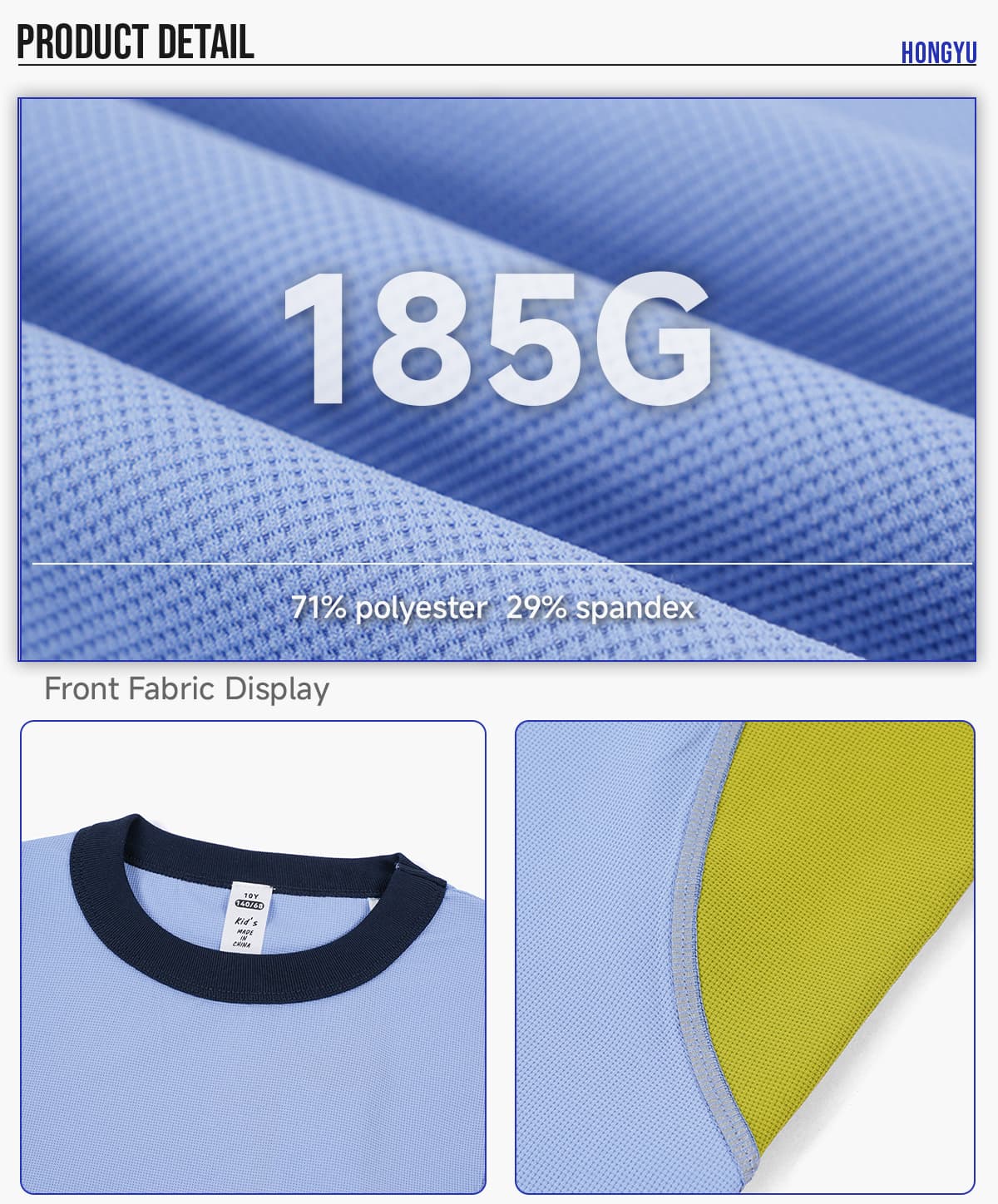 #D261C739 Kids‘ Cooling Quick-Dry 185G Sports T-Shirt 12