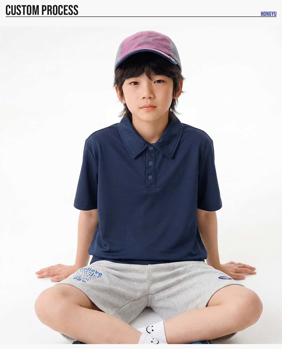 #G6254C Kids‘ Cooling Quick-Dry 160G Pique Polo Shirt 18