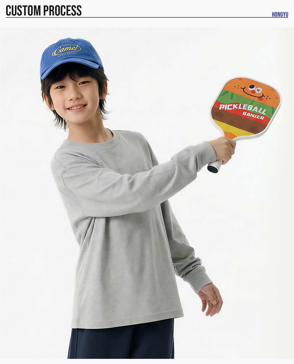 #G6151C Kids‘ Soft Skin-Friendly Cooling 175G Long Sleeve T-Shirt 17