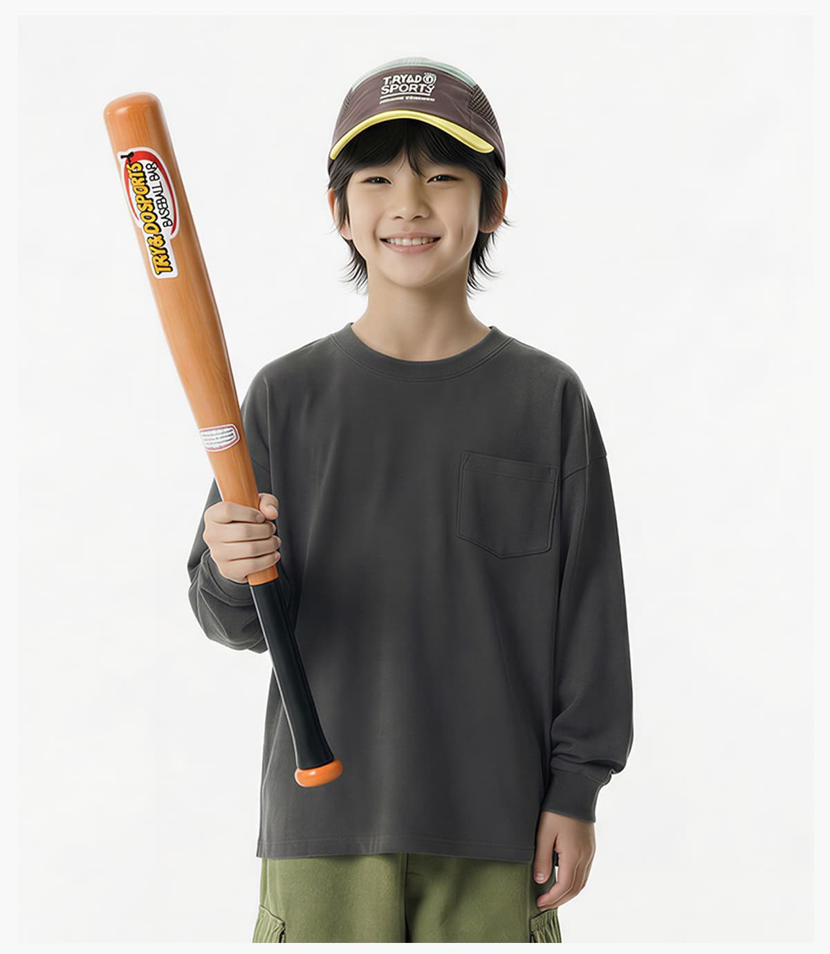 #G6151C Kids‘ Soft Skin-Friendly Cooling 175G Long Sleeve T-Shirt 19