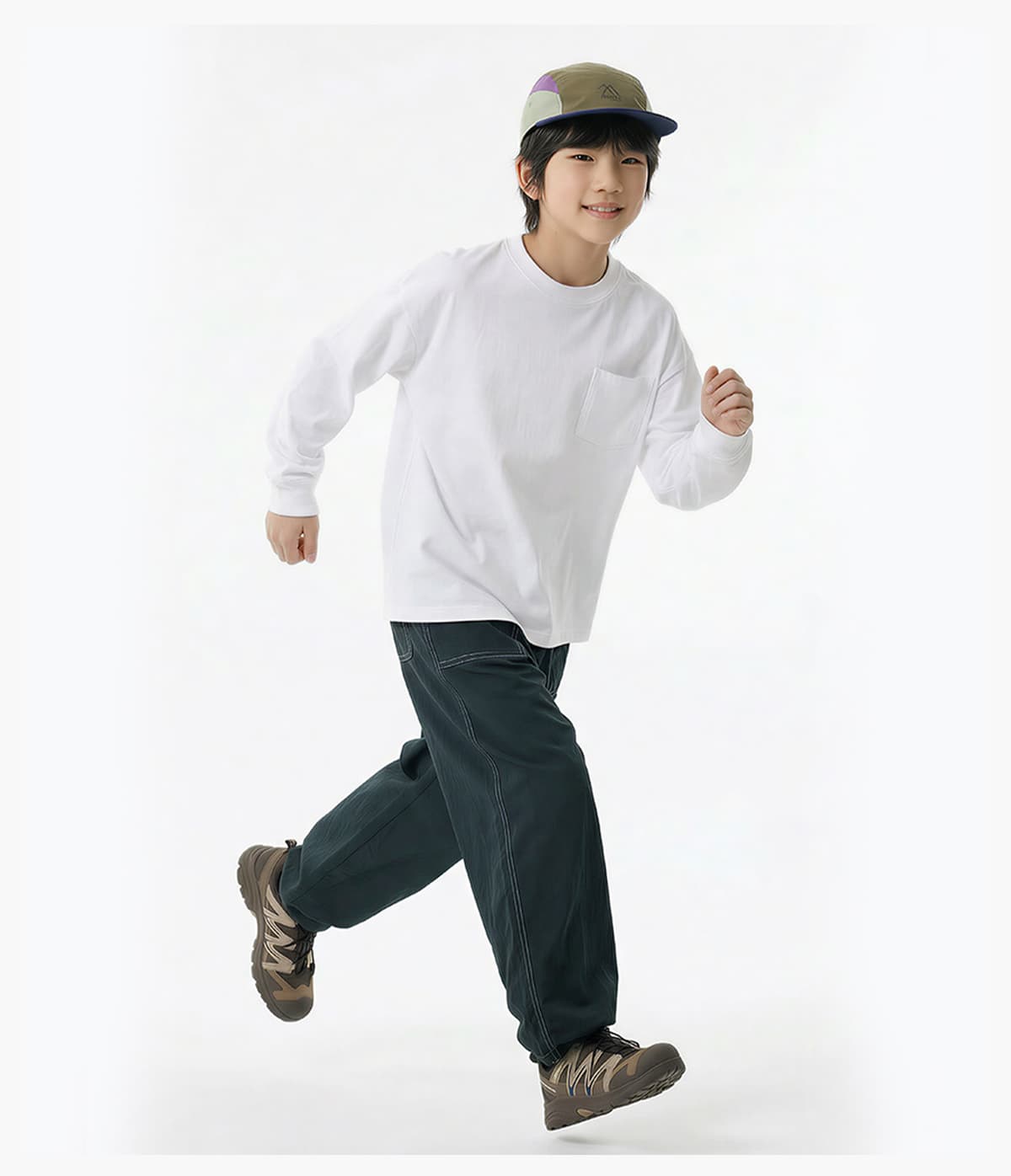 #G6151C Kids‘ Soft Skin-Friendly Cooling 175G Long Sleeve T-Shirt 21