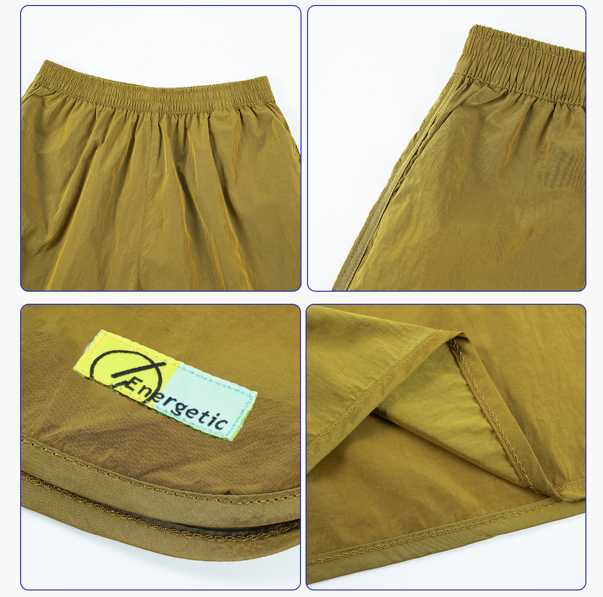#12A225243001 Lightweight Breathable Quick-Dry 100% Nylon Sport Shorts 14