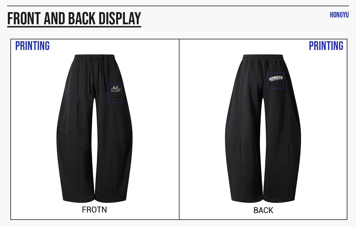 #26002 Heavy 390GSM Terry Elastic Distorted Pants 17