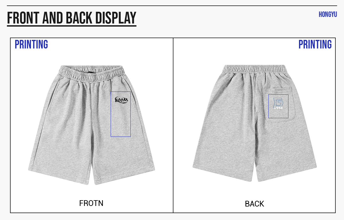 #G919C Kids‘ 250 GSM French Terry Sport Shorts 16